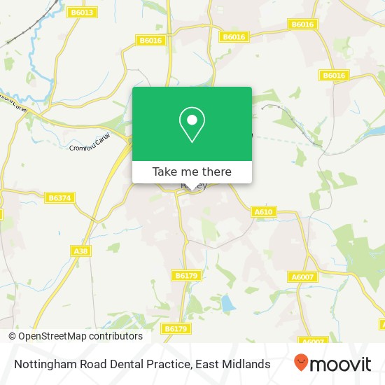 Nottingham Road Dental Practice map