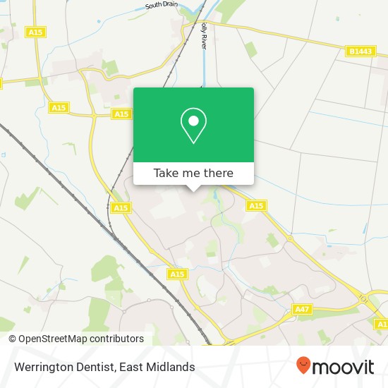 Werrington Dentist map