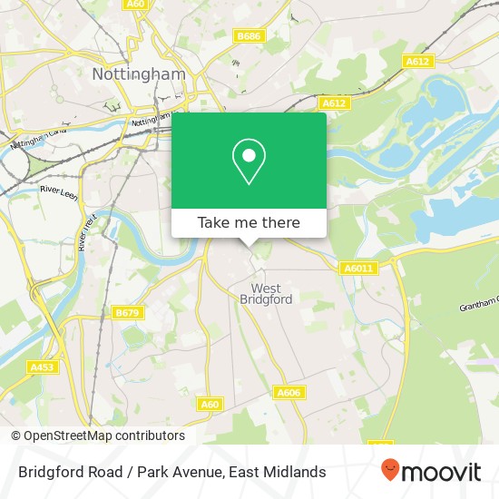 Bridgford Road / Park Avenue map