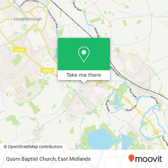Quorn Baptist Church map