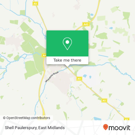 Shell Paulerspury map