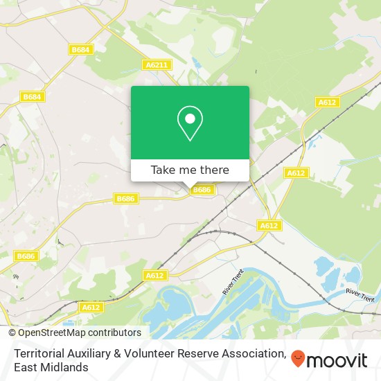 Territorial Auxiliary & Volunteer Reserve Association map