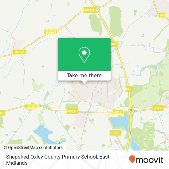 Shepshed Oxley County Primary School map