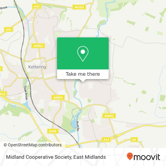 Midland Cooperative Society map