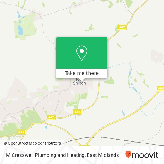M Cresswell Plumbing and Heating map