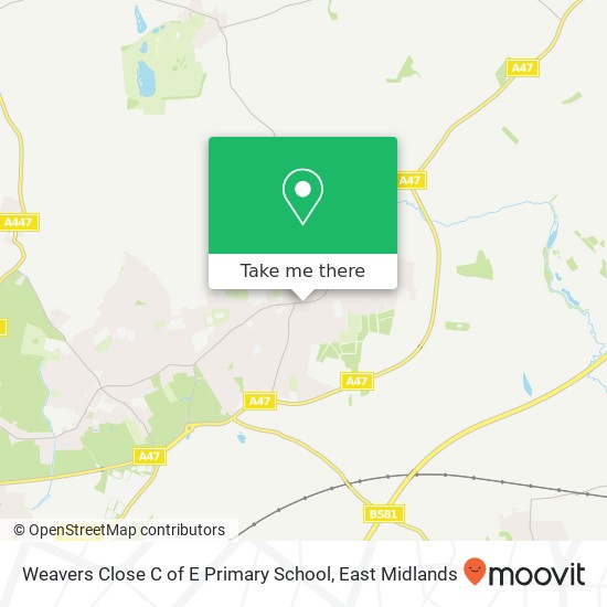 Weavers Close C of E Primary School map