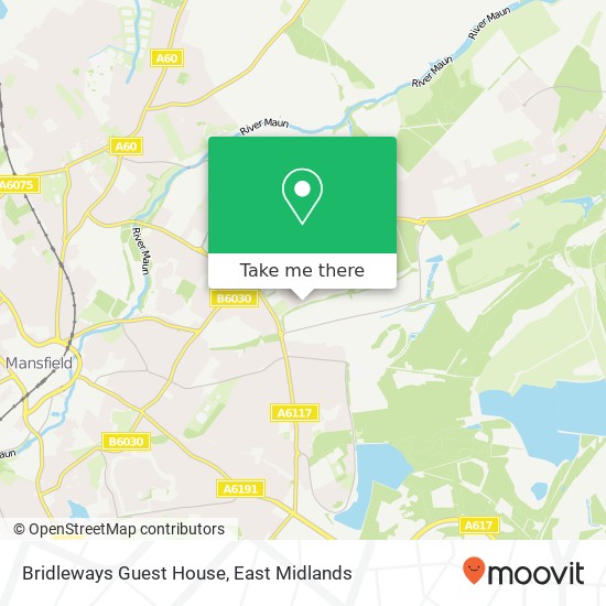 Bridleways Guest House map
