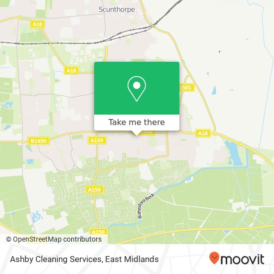 Ashby Cleaning Services map