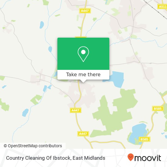 Country Cleaning Of Ibstock map