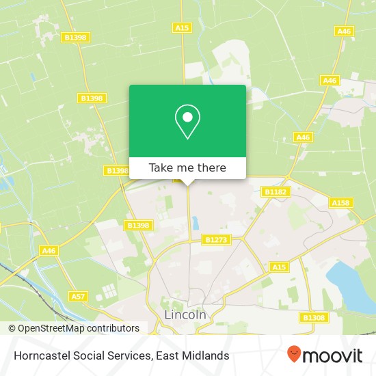 Horncastel Social Services map