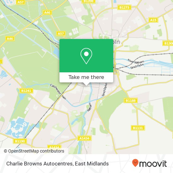 Charlie Browns Autocentres map