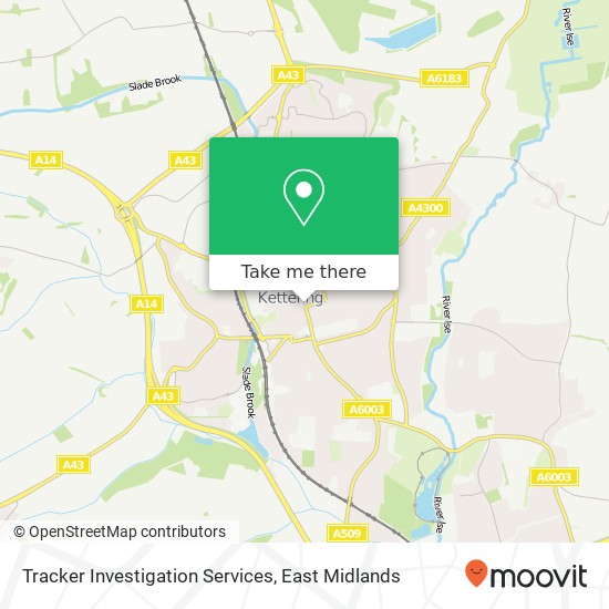 Tracker Investigation Services map