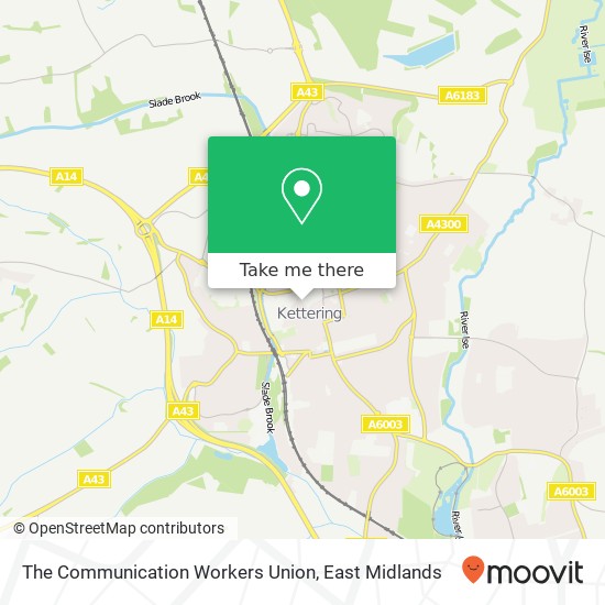 The Communication Workers Union map