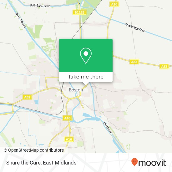 Share the Care map