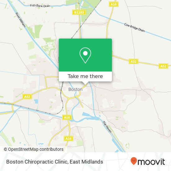 Boston Chiropractic Clinic map