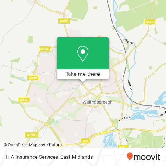 H A Insurance Services map