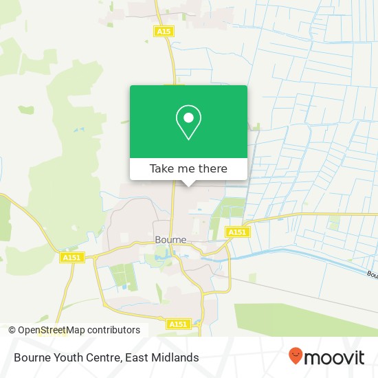 Bourne Youth Centre map