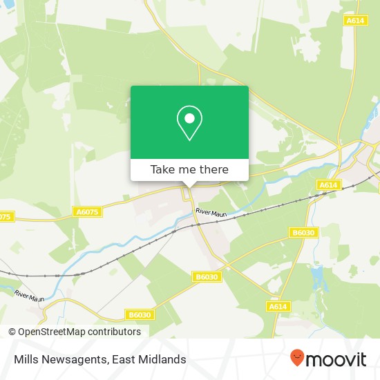 Mills Newsagents map
