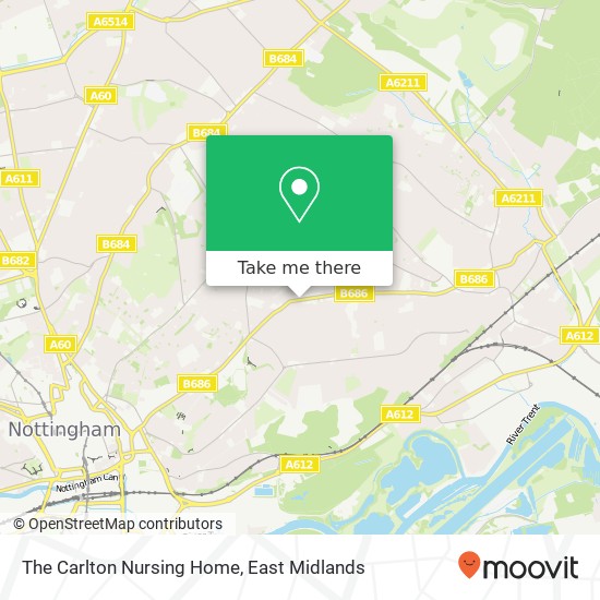 The Carlton Nursing Home map