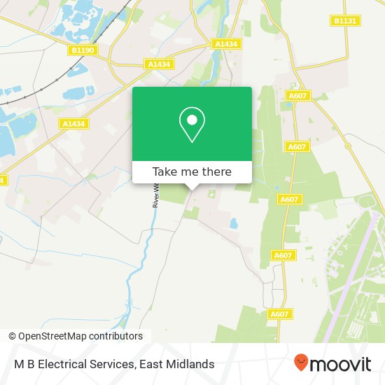 M B Electrical Services map