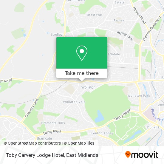 Toby Carvery Lodge Hotel map