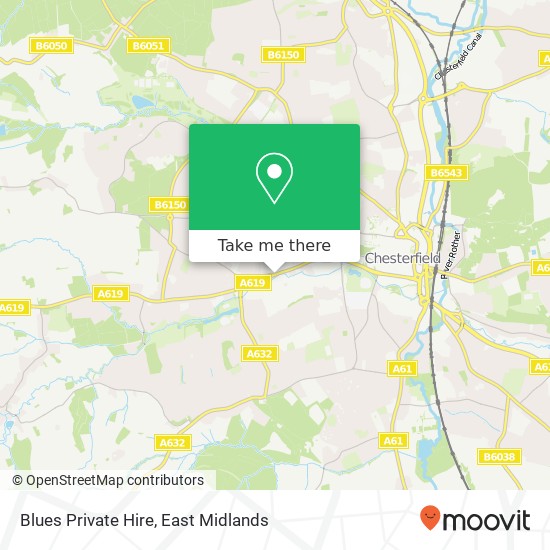 Blues Private Hire map