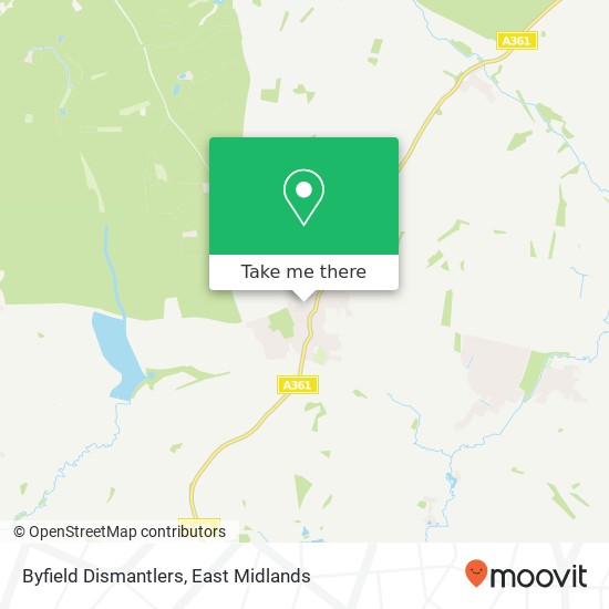 Byfield Dismantlers map