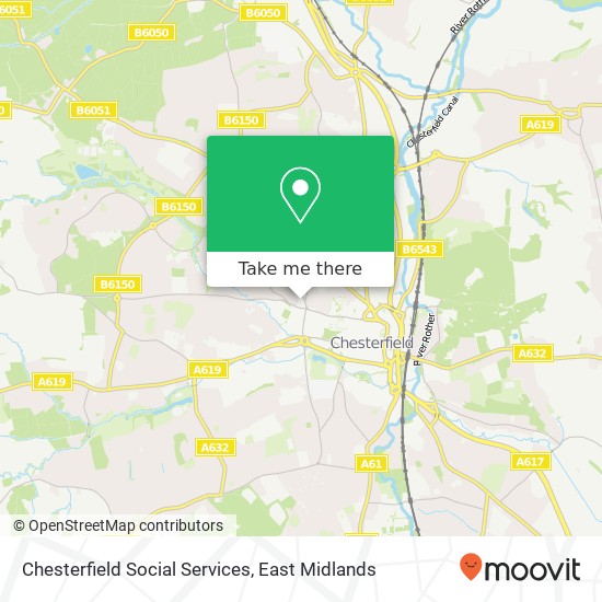 Chesterfield Social Services map