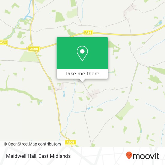 Maidwell Hall map