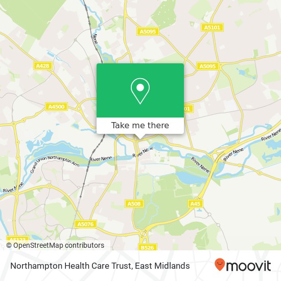 Northampton Health Care Trust map