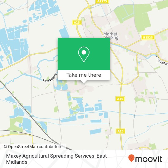 Maxey Agricultural Spreading Services map