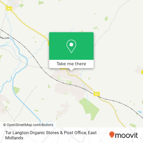 Tur Langton Organic Stores & Post Office map