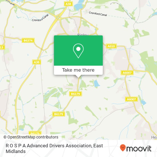 R O S P A Advanced Drivers Association map
