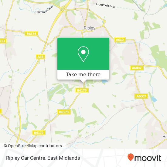 Ripley Car Centre map