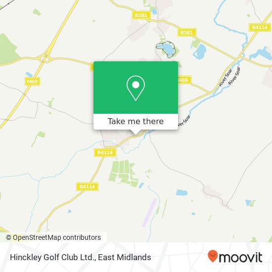 Hinckley Golf Club Ltd. map