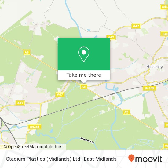 Stadium Plastics (Midlands) Ltd. map