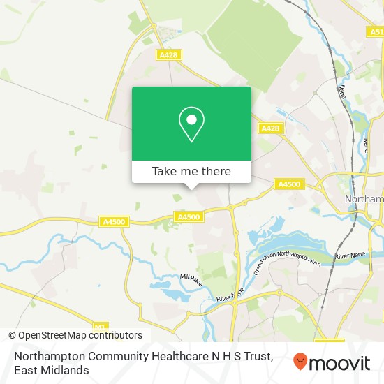 Northampton Community Healthcare N H S Trust map
