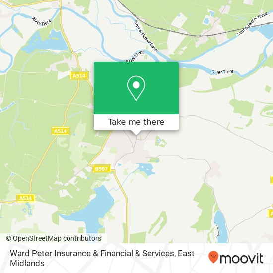 Ward Peter Insurance & Financial & Services map