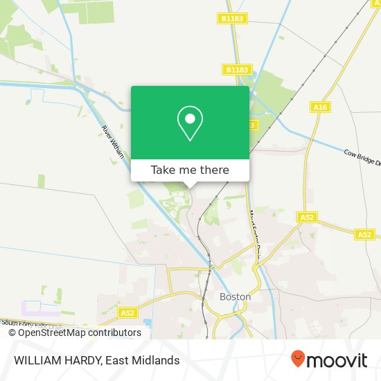 WILLIAM HARDY map