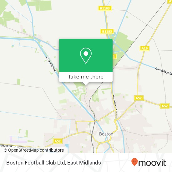Boston Football Club Ltd map