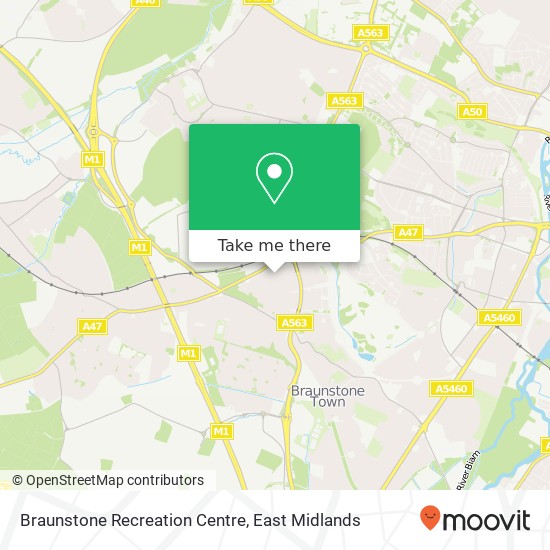 Braunstone Recreation Centre map