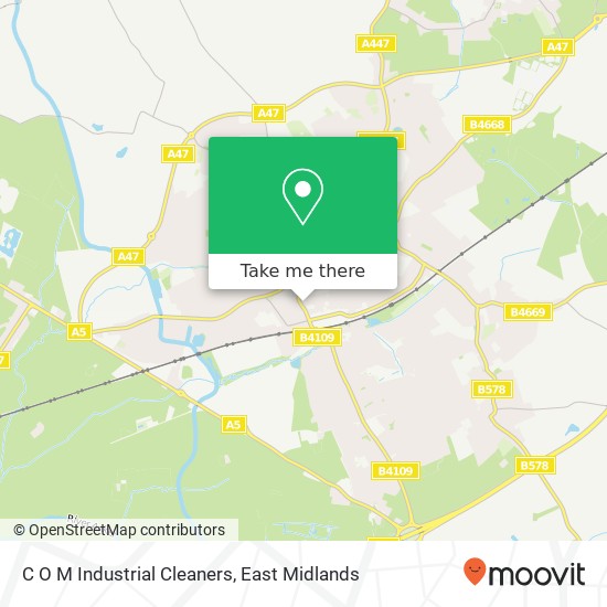C O M Industrial Cleaners map