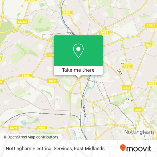 Nottingham Electrical Services map