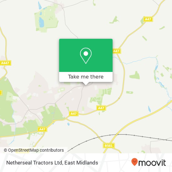 Netherseal Tractors Ltd map