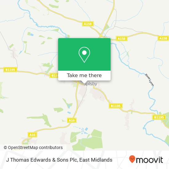 J Thomas Edwards & Sons Plc map