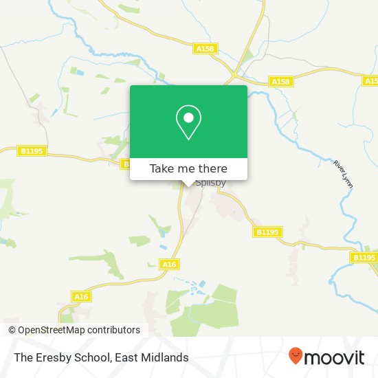The Eresby School map