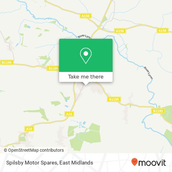 Spilsby Motor Spares map