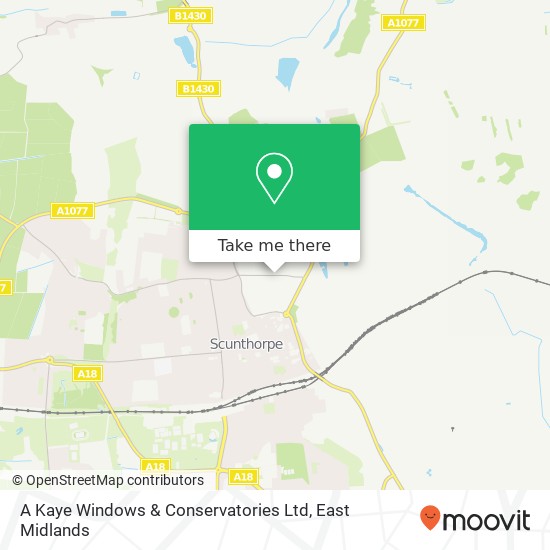 A Kaye Windows & Conservatories Ltd map