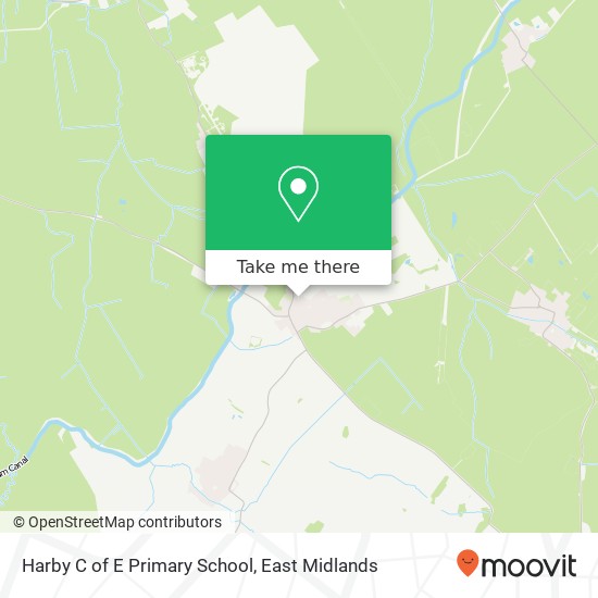 Harby C of E Primary School map