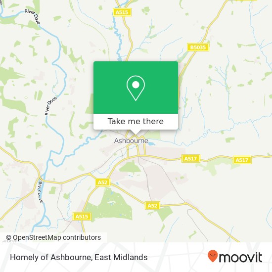 Homely of Ashbourne map